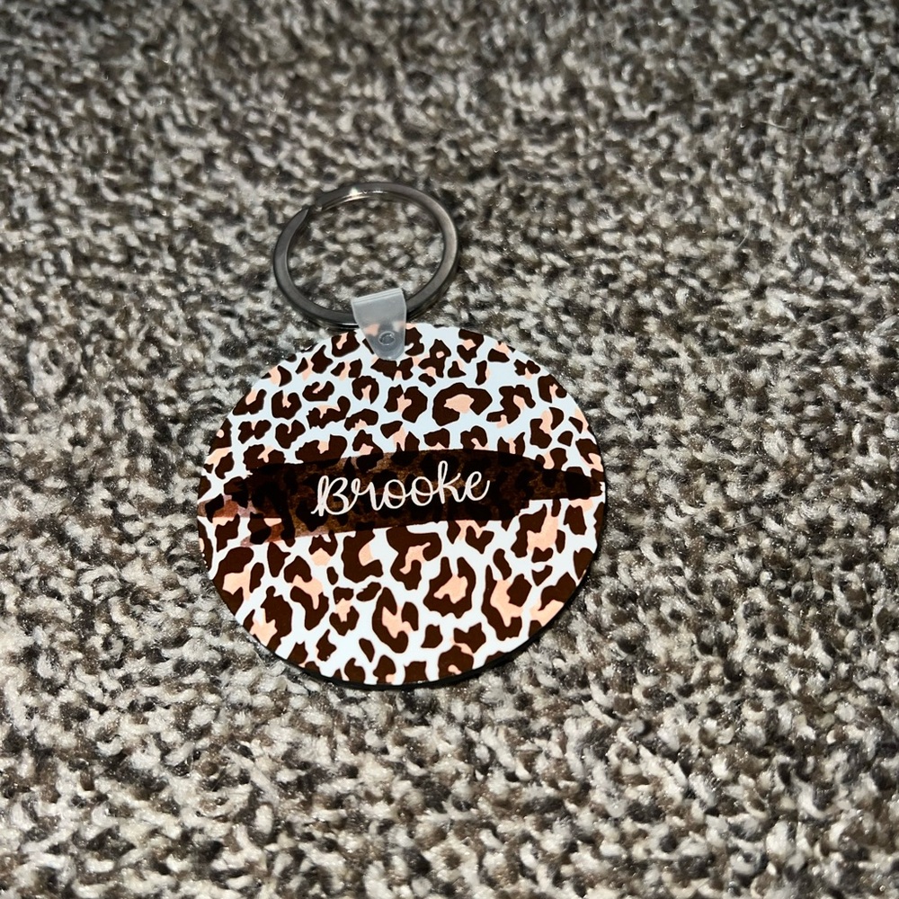 Leopard Print Keychain - Picture 2 of 2